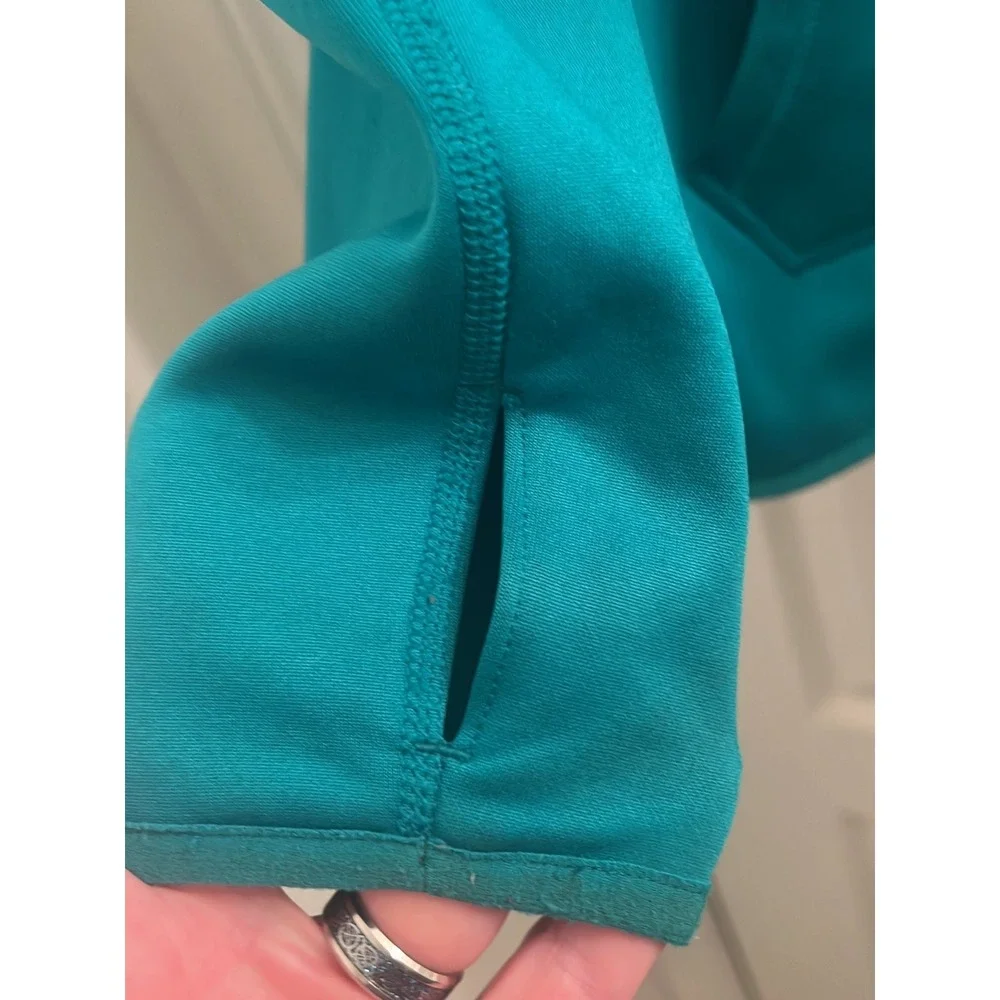 Nike Womens Dri-FIT Therma Fleece Full Zip Hoodie Teal Blue 683856-345 Size M